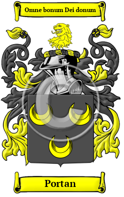 Portan Family Crest Download (JPG) Heritage Series - 600 DPI