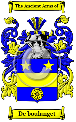 De boulanget Family Crest/Coat of Arms