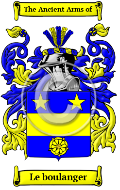 Le boulanger Family Crest/Coat of Arms