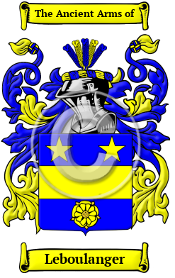 Leboulanger Family Crest/Coat of Arms