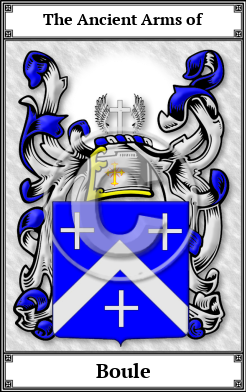 Boule Family Crest Download (JPG)  Book Plated - 150 DPI