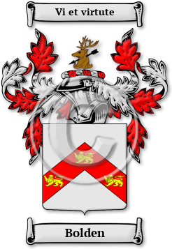 Bolden Family Crest Download (jpg) Legacy Series - 150 DPI