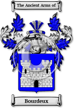 Bourdeux Family Crest Download (jpg) Legacy Series - 150 DPI