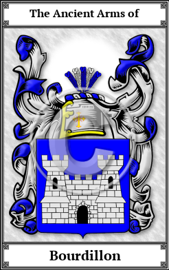 Bourdillon Family Crest Download (JPG) Book Plated - 600 DPI