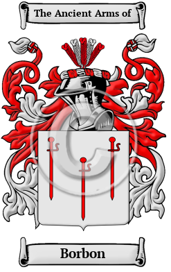 Borbon Family Crest/Coat of Arms