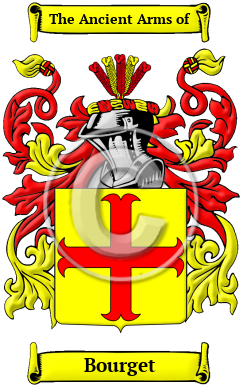 Bourget Family Crest/Coat of Arms