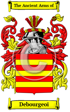 Debourgeoi Family Crest/Coat of Arms