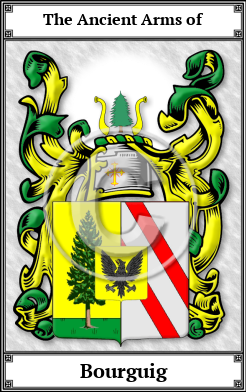 Bourguig Family Crest Download (JPG)  Book Plated - 150 DPI