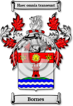 Bornes Family Crest Download (jpg) Legacy Series - 150 DPI