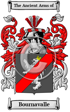 Bournavalle Family Crest/Coat of Arms