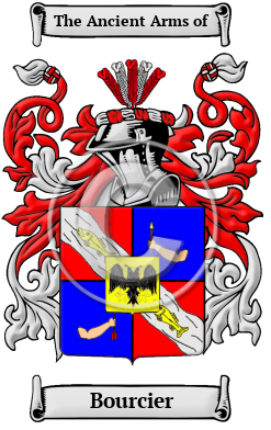 Bourcier Family Crest/Coat of Arms