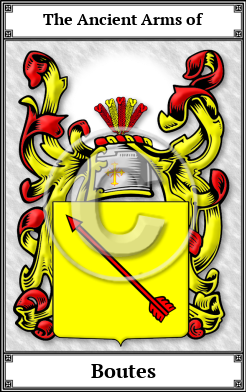 Boutes Family Crest Download (JPG)  Book Plated - 150 DPI
