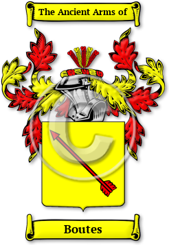 Boutes Family Crest Download (jpg) Legacy Series - 150 DPI