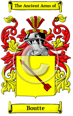 Boutte Family Crest/Coat of Arms