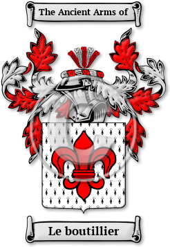 Le boutillier Family Crest Download (jpg) Legacy Series - 150 DPI