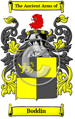 Boddin Family Crest/Coat of Arms