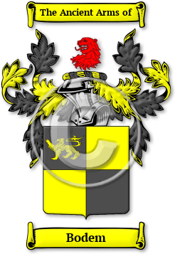 Bodem Family Crest Download (jpg) Legacy Series - 150 DPI