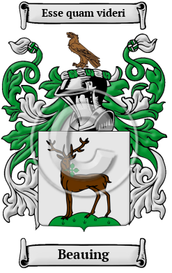 Beauing Family Crest/Coat of Arms