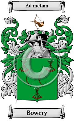 Bowery Family Crest/Coat of Arms