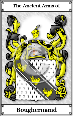 Boughermand Family Crest Download (JPG)  Book Plated - 150 DPI