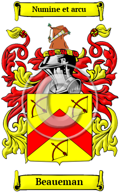 Beaueman Family Crest/Coat of Arms
