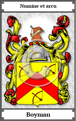 Boyman Family Crest Download (JPG) Book Plated - 600 DPI