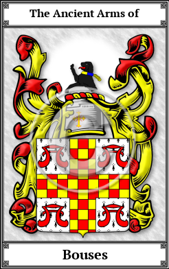 Bouses Family Crest Download (JPG) Book Plated - 600 DPI
