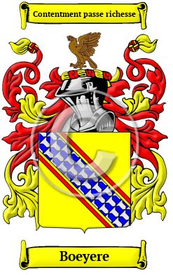 Boeyere Family Crest/Coat of Arms