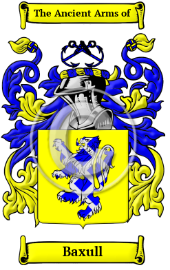 Baxull Family Crest/Coat of Arms