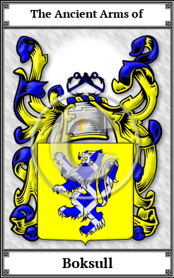 Boksull Family Crest Download (JPG)  Book Plated - 150 DPI