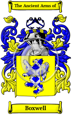 Boxwell Family Crest/Coat of Arms