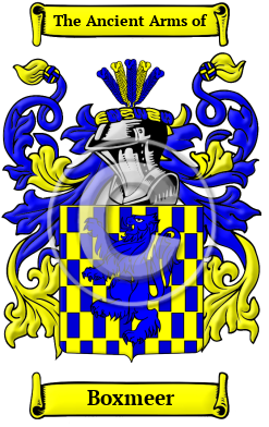 Boxmeer Family Crest/Coat of Arms