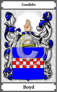 Boyd Family Crest Download (JPG)  Book Plated - 150 DPI