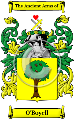 O'Boyell Family Crest/Coat of Arms