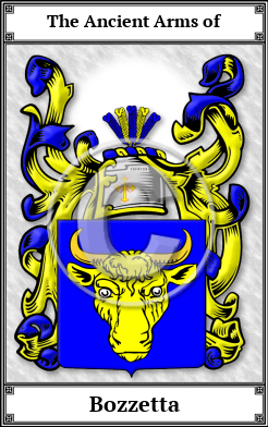 Bozzetta Family Crest Download (JPG)  Book Plated - 150 DPI