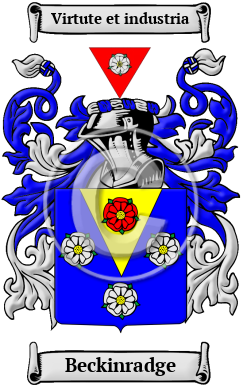 Beckinradge Family Crest/Coat of Arms