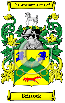 Brittock Family Crest/Coat of Arms