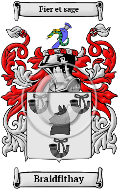 Braidfithay Family Crest/Coat of Arms