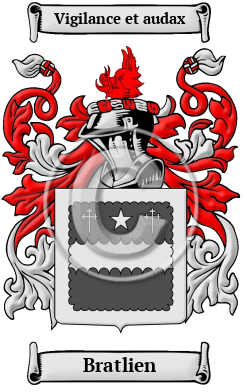 Bratlien Family Crest/Coat of Arms