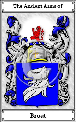 Broat Family Crest Download (JPG) Book Plated - 600 DPI