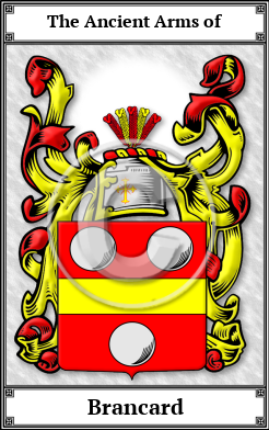 Brancard Family Crest Download (JPG)  Book Plated - 150 DPI