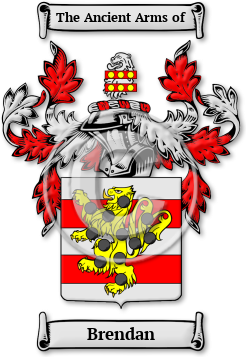 Brendan Family Crest Download (jpg) Legacy Series - 150 DPI