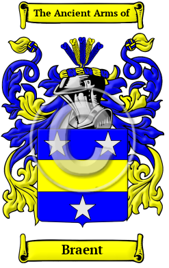 Braent Family Crest/Coat of Arms