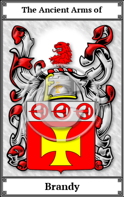 Brandy Family Crest Download (JPG)  Book Plated - 150 DPI