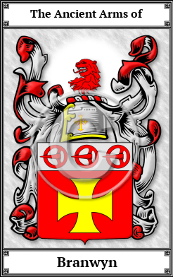 Branwyn Family Crest Download (JPG)  Book Plated - 150 DPI