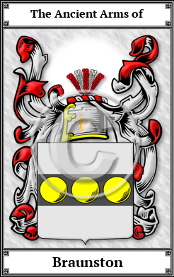 Braunston Family Crest Download (JPG)  Book Plated - 150 DPI