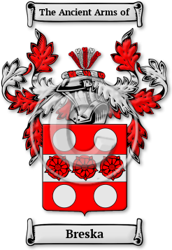 Breska Family Crest Download (jpg) Legacy Series - 150 DPI
