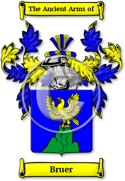Bruer Family Crest Download (jpg) Legacy Series - 150 DPI