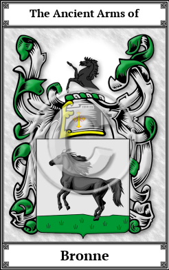 Bronne Family Crest Download (JPG)  Book Plated - 150 DPI