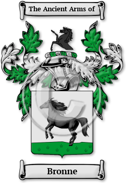 Bronne Family Crest Download (jpg) Legacy Series - 150 DPI